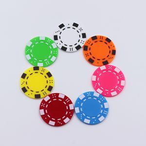 Jetons de poker en plastique personnalisés en gros - Jetons de jeu vierges colorés pour les jeux de casino Texas Hold'em - Product Image 4