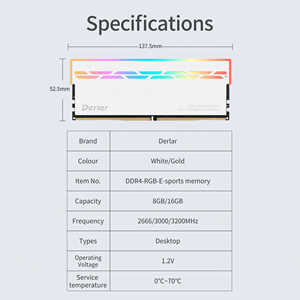 Memoria <span class=keywords><strong>Ram</strong></span> RGB DDR4 <span class=keywords><strong>8GB</strong></span> 16GB 3000MHz 3200MHz Memoria <span class=keywords><strong>RAM</strong></span> para juegos para escritorio - Product Image 6