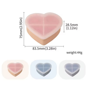 Boîte à pilules en silicone, étui de rangement, organiseur 7 jours, boîte à médicaments scellée, organiseur de rangement, forme de cœur, boîte à pilules hebdomadaire portable <span class=keywords><strong>pour</strong></span> <span class=keywords><strong>les</strong></span> voyages - Product Image 6