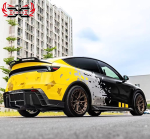 Kit Carrozzeria in Fibra di Carbonio PU per <span class=keywords><strong>Tesla</strong></span> <span class=keywords><strong>Model</strong></span> <span class=keywords><strong>Y</strong></span> Juniper, Stile CMS, Include Paraurti Anteriore, Minigonne Laterali, Diffusore Posteriore e Cofano - Product Image 5