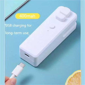 Wholesale Portable <b>Heat</b> Seal Machine Snacks Sealer Manual <b>USB</b> Charging Mini Bag Sealing - Product Image 3