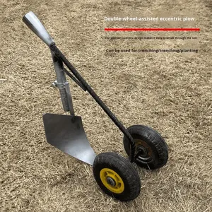 Bán buôn vườn làm cỏ hoe cho nông nghiệp sử dụng 2-bánh Xe trang trại công cụ giả mạo thép Đào Công cụ với hai bánh xe - Product Image 2