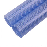 Bâche en plastique transparent bâche en PVC bâche en vinyle transparente 100% tissu en maille de polyester bâche en PVC transparente rouleaux de PVC transparents