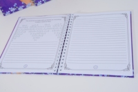 Impresión de libro personalizada, cubierta dura con espiral de alambre, diario/cuaderno/planificador, impresora de libros