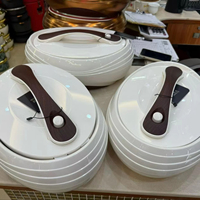 Ensemble chauffe-plats isothermes grande taille 4L 5L 6L pour mariage, fête, ou table à manger - Lot de 3