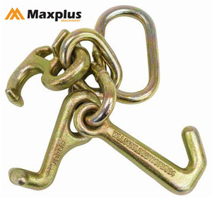 ชุดตะขอเกี่ยวแบบคลัสเตอร์ชุบสังกะสี Maxplus สำหรับรถยกและรถพ่วงบรรทุกหนัก ใช้ในอุตสาหกรรมหนัก อุปกรณ์เสริมโซ่ตะขอเกี่ยวแบบคลัสเตอร์ R T J - Product Image 1