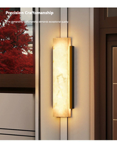 Appliques murales d'extérieur en pierre imitée de marbre imperméable pour la maison, la porte d'entrée, le patio, la cour, la villa, applique murale à LED