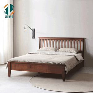 Letti Singoli in Legno Massello Moderni per Casa, Hotel e Appartamenti, Arredamento Camera da <span class=keywords><strong>Letto</strong></span> Minimalista, Vendita all'Ingrosso - Product Image 1