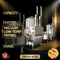 YouBan Vacuüm Friteuse voor Lage Temperatuur, Fruit- en Groenteverwerkingsapparatuur, Grote Capaciteit Snackvoedsel Vacuümfriteuse