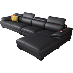 Juego <span class=keywords><strong>de</strong></span> Sofás Seccionales Multifuncionales Cuadrados <span class=keywords><strong>de</strong></span> Cuero PU <span class=keywords><strong>con</strong></span> Relleno <span class=keywords><strong>de</strong></span> Esponja, Diseño Moderno para Muebles <span class=keywords><strong>de</strong></span> Sala <span class=keywords><strong>de</strong></span> Estar <span class=keywords><strong>de</strong></span> Hotel y Villa - Product Image 4