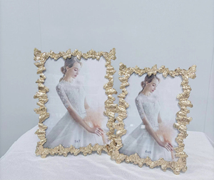 Vintage Minimally Light Golden Butterfly Home Decor Metal Creative Wedding Gifts Photo <b>Frames</b> - Product Image 5
