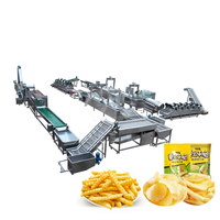 Línea de Producción Totalmente Automática de Papas Fritas y Chips de Patata para Frutas, Verduras y Mariscos - Certificación CE ISO9001