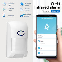 Tuya Smart Life APP Tuyasmart, WiFi Sensor Gerak Alarm Detektor Inframerah PIR Deteksi Kekebalan Hewan Peliharaan PST-CT60W
