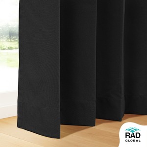Rideaux d'extérieur imperméables noirs de qualité supérieure avec un style moderne élégant pour les patios, les balcons, les pergolas et les espaces de jardin - Product Image 6