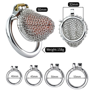 Candado de Castidad Masculino FRRK con Cadena de Metal y Bloqueo CB, Jaula Erótica para Pene - Product Image 3
