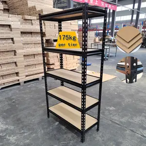 כבד החובה 5 tier אחסון מחסן מדפי מוסך boltless 180x90x40cm מדפי אחסון מדפי אחסון יחידות