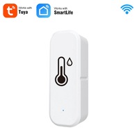 SIXWGH Tuya Wifi Smart higrometer dalam ruangan termometer Bar baterai Alexa Google kompatibilitas suhu Sensor kelembaban