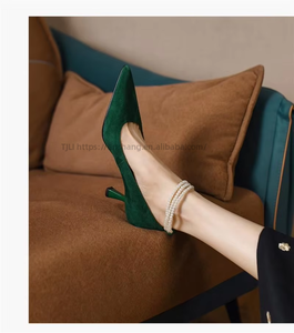 Fashion Summer Women Girl High <b>Heels</b> Pump Shoes Round Thin <b>Heel</b> Leather Pumps for Ladies - Product Image 2