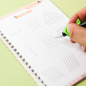 En Stock, Juego de <span class=keywords><strong>4</strong></span> Cuadernos Mágicos Sank para Practicar la Escritura a Mano, Cuadernos Educativos Preescolares para Niños - Product Image 4