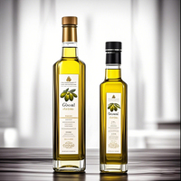 Bouteille en Verre Mat Blanc Noir 500ml 250ml pour Huile d'Olive, Huile de Camélia, Huile de Noix – Forme Ronde ou Carrée, Logo Personnalisé