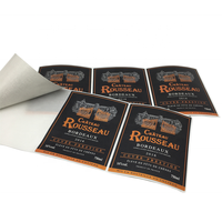 Étiquettes de vin personnalisées professionnelles, imperméables, autocollantes, imprimées, avec feuille d'or pour bouteilles