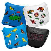 Putter de cuero PU impermeable de alta calidad Golf Club Headcover con logotipo bordado