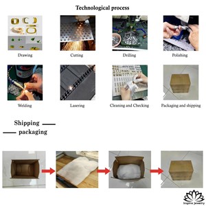 Collana con Scritta Muhammad in Acciaio Inossidabile Inspire Jewelry - Ciondolo Traforato in Oro 18K per Donne e Uomini - Product Image 6