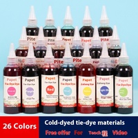Pigment liquide pour teinture à l'acide, 100 ml, non bouillonnant, 26 couleurs, plastique, DIY, fait main, blanc pur pour enfants