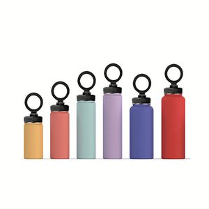 Bouteille d'eau isotherme en acier inoxydable avec logo couleur personnalisé, support magnétique pour téléphone, trépied, compatible eau chaude, grande capacité, haut de gamme - Product Image 2