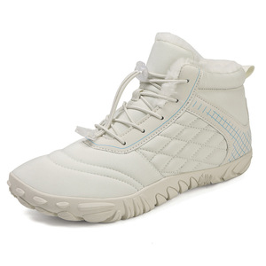 Bottes de neige en fourrure chaude, cinq doigts, lacets, chaussures d'extérieur imperméables, pieds nus, bottes de randonnée d'hiver - Product Image 3