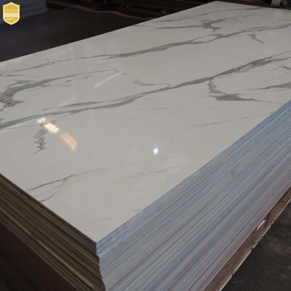 LESIFU Waterproof Decorative High-pressure Laminates / HPL Calacatta Marble Formica Sheet · image 1