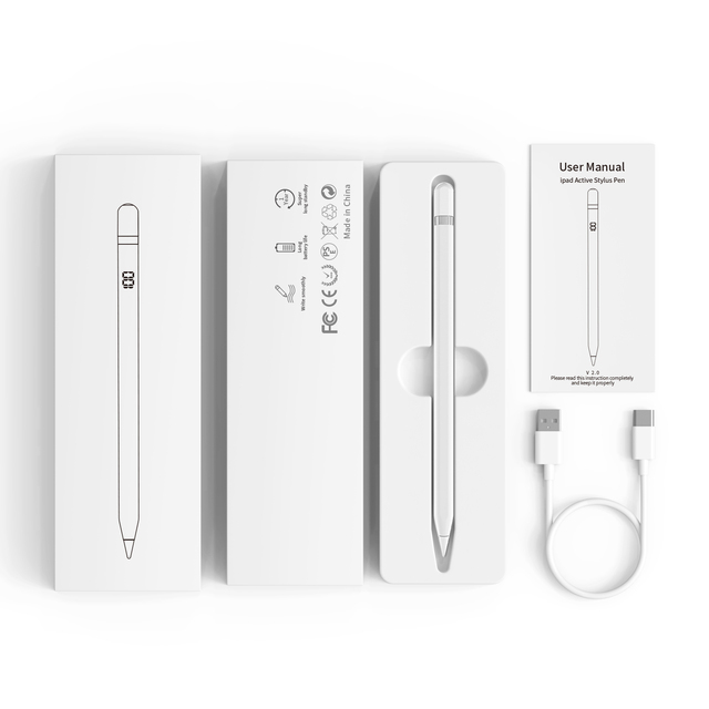 Stylus Touch Pen 9Pro for iPad (2018+) OTG Charging Digital Power Display Magnetic Attraction Tilt Angle Sensing Palm Rejection