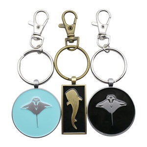 Llavero de Metal Esmaltado Duro Personalizado de Fábrica, Chapado en Oro, con Diseño de Dibujos Animados, Recuerdo Turístico - Product Image 3