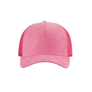 Gorra de béisbol personalizada de primavera/verano, de gamuza transpirable con malla, deportiva, de color sólido, estilo camionero de 5 paneles - Product Image 1