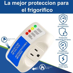 <span class=keywords><strong>Protector</strong></span> <span class=keywords><strong>de</strong></span> Voltaje para TV Estándar Americano <span class=keywords><strong>de</strong></span> 120V, Enchufe <span class=keywords><strong>Protector</strong></span> <span class=keywords><strong>de</strong></span> Sobretensión, Estabilizador <span class=keywords><strong>de</strong></span> Voltaje para el Hogar, <span class=keywords><strong>Protector</strong></span> <span class=keywords><strong>de</strong></span> Voltaje para Refrigerador - Product Image 2