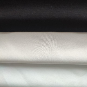 Tela de punto 100% algodón, color blanco sólido, suave, elástica y agradable al tacto, para prendas de vestir, venta al por mayor. - Product Image 6
