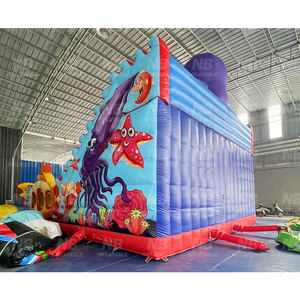 Tobogán Acuático Inflable Grande con Castillo Hinchable para Niños, Parque Acuático Inflable - Product Image 3