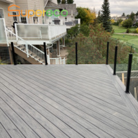 Plancher extérieur en WPC 140x22mm, terrasse en bois-plastique composite