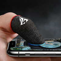 Manchettes de doigts pour jeux vidéo plaquées argent, absorbant la transpiration, antidérapantes et soyeusement lisses, conçues spécifiquement pour les jeux d'e-sport.