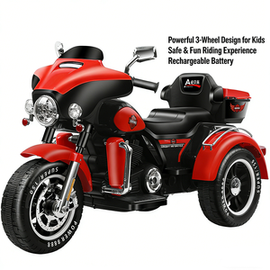 Nuevo Diseño de Motocicletas y Triciclos Eléctricos de Plástico para Niños de 2 a 4 y de 5 a 7 Años, Estilo Harley - Product Image 2