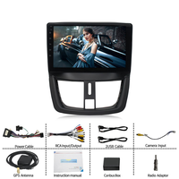 Lecteur DVD Android Auto pour Peugeot 207 2006-2015, écran tactile 9 pouces, autoradio multimédia, lecteur vidéo