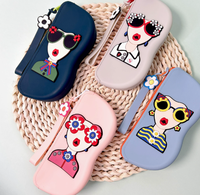Pochette de rangement pour lunettes de soleil, sac de rangement portable, étui à lunettes, pochette en silicone antichoc, peut être accrochée, étanche