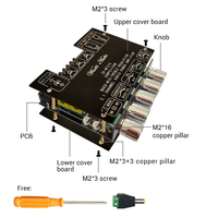 WUZHI AUDIO ZK-MT21S Amplificateur de haut-parleur audio 2.1 canaux Module de son Subwoofer Mid Treble APP Music Home