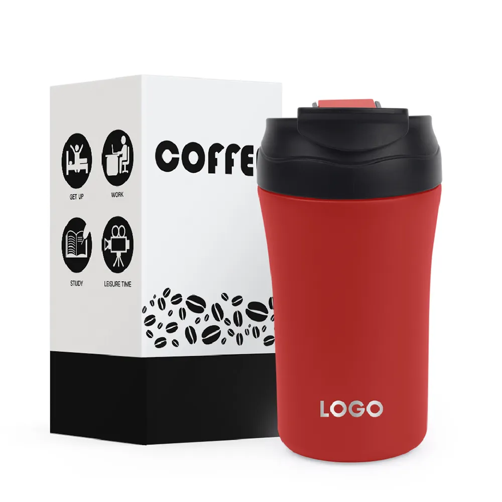 Custom promotional wholesales stainless steel insulated vacuum coffee mugs tumbler cups holiday gifts