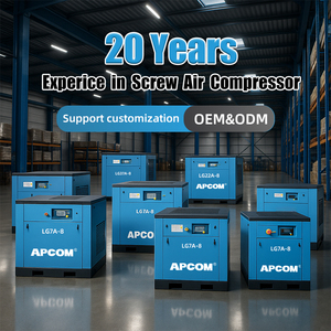 Compresseurs d'air à vis robustes certifiés UL 37/45/55/75/90/110/132/160 kW 6/7/8/10 bars, économie d'énergie industrielle, haute efficacité - Product Image 5