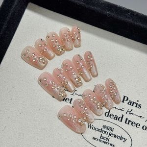 Nuevo Producto Lanzado, Exclusivas Uñas Postizas de Gelatina Plateada con Diseño de Ojo Turco Oscuro, Color Negro Dorado, Hechas a Mano - Product Image 5