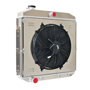 Radiatore con Serbatoio dell'Acqua in Alluminio e Copertura Ventola per <span class=keywords><strong>Ford</strong></span> Truck <span class=keywords><strong>Courier</strong></span> 1953-1956, Sistema di Raffreddamento Motore Personalizzato - Product Image 2