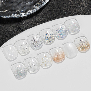 Ailanuo ชุดแฟรี่15มล. สำหรับกลางคืนท้องฟ้าสีทาเล็บชุดใหญ่12สีเลื่อมสำหรับงานประดิษฐ์ทำด้วยตัวเองเจลทาเล็บ - Product Image 1