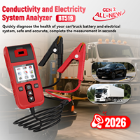 TOPDIAG BT519 Probador de Baterías para Coche y Camión 12V 24V, Analizador de Baterías de Plomo-Ácido y Litio, Herramienta de Diagnóstico del Sistema de Arranque y Carga