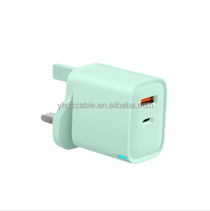 Chargeur rapide double port USB C QC3.0 20W avec prise US EU UK, rose, pour iPhone, Samsung, Galaxy, <span class=keywords><strong>Pixel</strong></span>, AirPods - Product Image 3